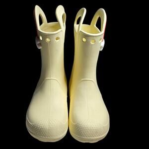 Crocs Big Kids Handle it Rainbow Rain boots, Size J2